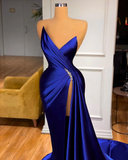 Diynav Modest Royal Blue Evening Dresses HZ1017