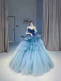 Diynav A-line Gradite Tulle Puffy Ball Gown HZ1017