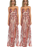 Diynav Exploding Women's Deep V Sexy Suspension Dress Evening Dress