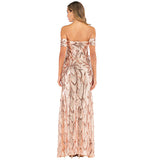 Diynav Ebay Sexy Sling Strip Long Dress Deep V-Neck Elastic Drag Dress