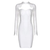 Diynav And Winter Fashion Sexy Hanging Neck Twisps Dress Wish Burst Banquet Bandage Dress
