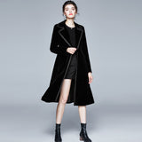 Diynav Windwear Women's Long Mid-2025 Autumn And Winter New Popular Women's Temperament Waist Coat Coat European Tide
