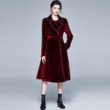 Diynav Windwear Women's Long Mid-2025 Autumn And Winter New Popular Women's Temperament Waist Coat Coat European Tide