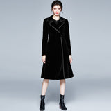 Diynav Windwear Women's Long Mid-2025 Autumn And Winter New Popular Women's Temperament Waist Coat Coat European Tide