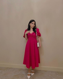 Diynav A-Line Short Sleeves Evening Dress,Retro Style Party Gown HZ1017