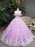 Diynav Arrival Floral Wedding Dresses A-Line Floor Length Lace Up Off The Shoulder Ball Gown With Beads And Appliques HZ1017