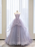 Diynav A-line Tulle Princess Dress,Chic Tulle Ball Gown HZ1017