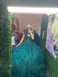 Diynav 3D Flowers Quinceanera Dress Sweet 15 16 Party Ball Gown HZ1017