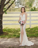 Diynav Sequins Long Prom Dress Formal Evening Dresses with Lace Appliques HZ1017