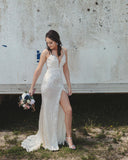 Diynav Sequins Long Prom Dress Formal Evening Dresses with Lace Appliques HZ1017