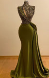 Diynav neck vintage evening dresses long sparkly vintage elegant evening gowns HZ1017