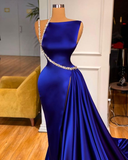 Diynav Modest Royal Blue Evening Dresses HZ1017