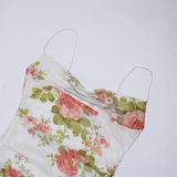 Diynav Straps Floral Summer Dress Outfit Bodycon Dress Mini Homecoming Dress HZ1017