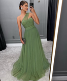 Diynav Long A-line Prom Dress,Trendy Tulle Formal Evening Dresses HZ1017
