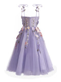 A-Line Sweetheart Neckline Lavender Applique Mini Short Prom Dress Homecoming Dress HZ1108