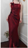 ??90s Retro Chiffon Ruffles Prom Dress ??Charming Evening Dress for Quinceanera&Graduation HZ1108