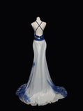 Elegant Sweetheart Neck Mermaid Prom Dresses Satin Beading Simple Evening Gowns HZ1108
