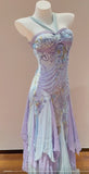 Exotic Vintage Purple Halter Chiffon A-Line Beaded Prom Dresses Unique Evening Gowns HZ1108