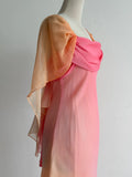 Gradient Y2K Outfit for Party Square Neck Chiffon Stunning Short Prom Dresses HZ1108