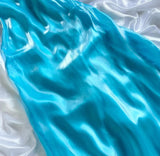 Stunning Blue Satin Strapless A-Line Prom Dresses Birthday Evening Dresses HZ1108