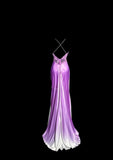 Elegant Purple V-neck Mermaid Satin Backless Prom Dresses Formal Evening Gowns HZ1108