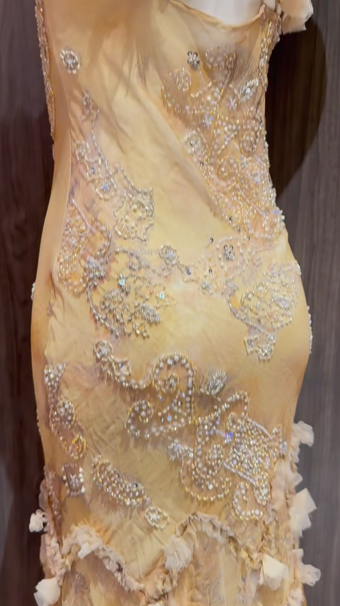 Glam Yellow Straps Mermaid Chiffon Beading Long Prom Dresses Vintage Evening Gowns HZ1108