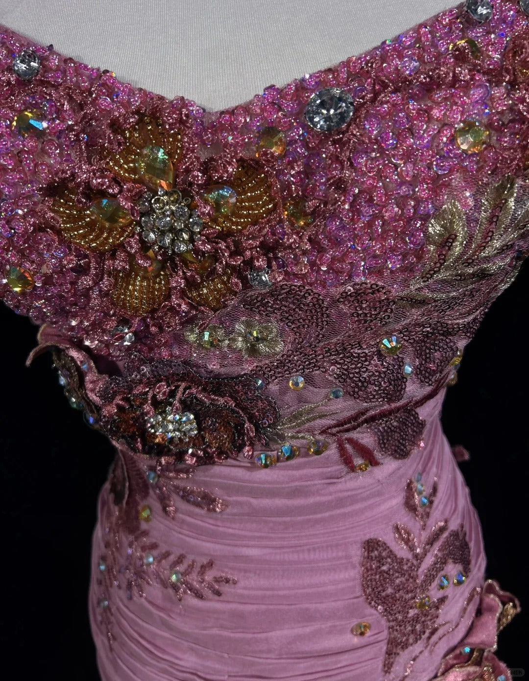 Stunning Mauve Square Neck Mermaid Chiffon Applique Long Prom Dresses Vintage Formal Evening Gowns HZ1108