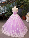 Diynav Arrival Floral Wedding Dresses A-Line Floor Length Lace Up Off The Shoulder Ball Gown With Beads And Appliques HZ1017