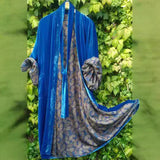 Diynav Large-Size Korean Velvet Belt Color Clove Digital Flower Dress Dress Pyjamas
