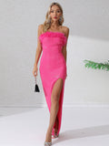 Diynav High-End Women's Sexy Out-To-Shoulder Tective Dress Dress Dress Dress Dress Dress Woman