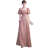Diynav Evening Dress Dress Woman 2025 New Small Temperament Choral Costume Host Banquet Dress