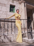 Diynav New Women's Temperament Sexy Long-Sleeved T Ruth-Envested Dress Dress