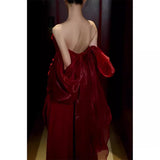 Diynav Toasting Female Senior Sense Bride Shoulder French Light Luxury High-End Engagement Dress Temperament