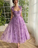 Diynav Bridesmaid's Suit Slings Linden With Forked Temperament Sexy Evening Dress Lace Mesh Dress