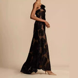 Diynav Women's New Sexy Dress Black Perspective Sling Skirt Sexy Bareback Dress Dress Evening Dress