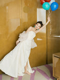 Diynav Engagement Dress White Light Wedding Dress New Chinese Morning Dress Bride High-End Light Luxury Summer Niche