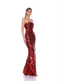 Diynav Suspension Dress Red New 2025 High-End Long Evening Dress Sexy Lien Dress