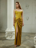 Diynav Autumn Women's French Sexy Sling Dress Dress High-End Open Skirt Dress Dress