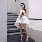 Diynav Dress Spring And Summer New Marshmallows Bare Back Ponsy Sling Dress Adult Birthday Party Dress