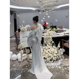 Diynav Dress Adult Ceremony High-End Light Luxury Niche Comity Qianjin Patty High-End Feeling Hanging Neck Annual Meeting Skirt Banquet