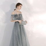 Diynav Dress Woman 2025 New Summer Toast Dress Bride Engagement Banquet Temperament Gray Long Bridesmaid Suit