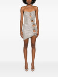Diynav Sales Explosion Sexy Hollow Hot Diamond Tight-Body Bag Dress Flower Diamond Temperament Dress Long