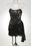 Diynav Women's Sexy Lace Perspective Splicing Waist Tset Bra Dress Elegant Temperament Dress Dress Dress Dress Dress