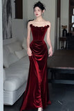 Diynav Toasted Girl Spring And Autumn 2024 New High-End Famous Lady Dress In The Morning Dress With A Breast-Wearing Sexy Fishtail Evening Dress