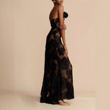 Diynav Women's New Sexy Dress Black Perspective Sling Skirt Sexy Bareback Dress Dress Evening Dress