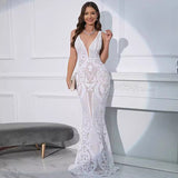 Diynav Beads Sling Dress Dress Women's Dress Sexy Night Dress Wedding Dress