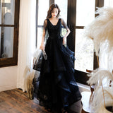 Diynav Dress Women Black High-End Temperament Banquet Noble Host High-End Design Sense Light Luxury Small French