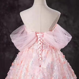 Diynav Fairy Evening Dress Pink Word Shoulder Vocal Piano Art Princess Ponpong Skirt Adult Ceremony Host Dress Dress