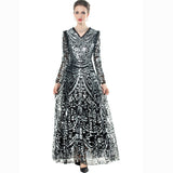 Diynav Temperament V-Neck Heavy Industry Luxury Sleeve Long-Sleeved Black Dress Dress Dress Station Spring And Autumn Women's Dress 2025