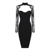 Diynav And Winter Fashion Sexy Hanging Neck Twisps Dress Wish Burst Banquet Bandage Dress